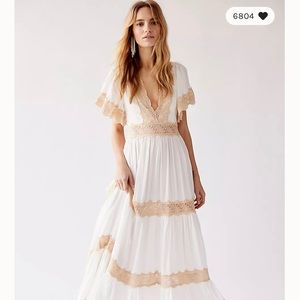 NWT Free People Spell & The Gypsy Collective Spell Ocean Gown SIZE LARGE